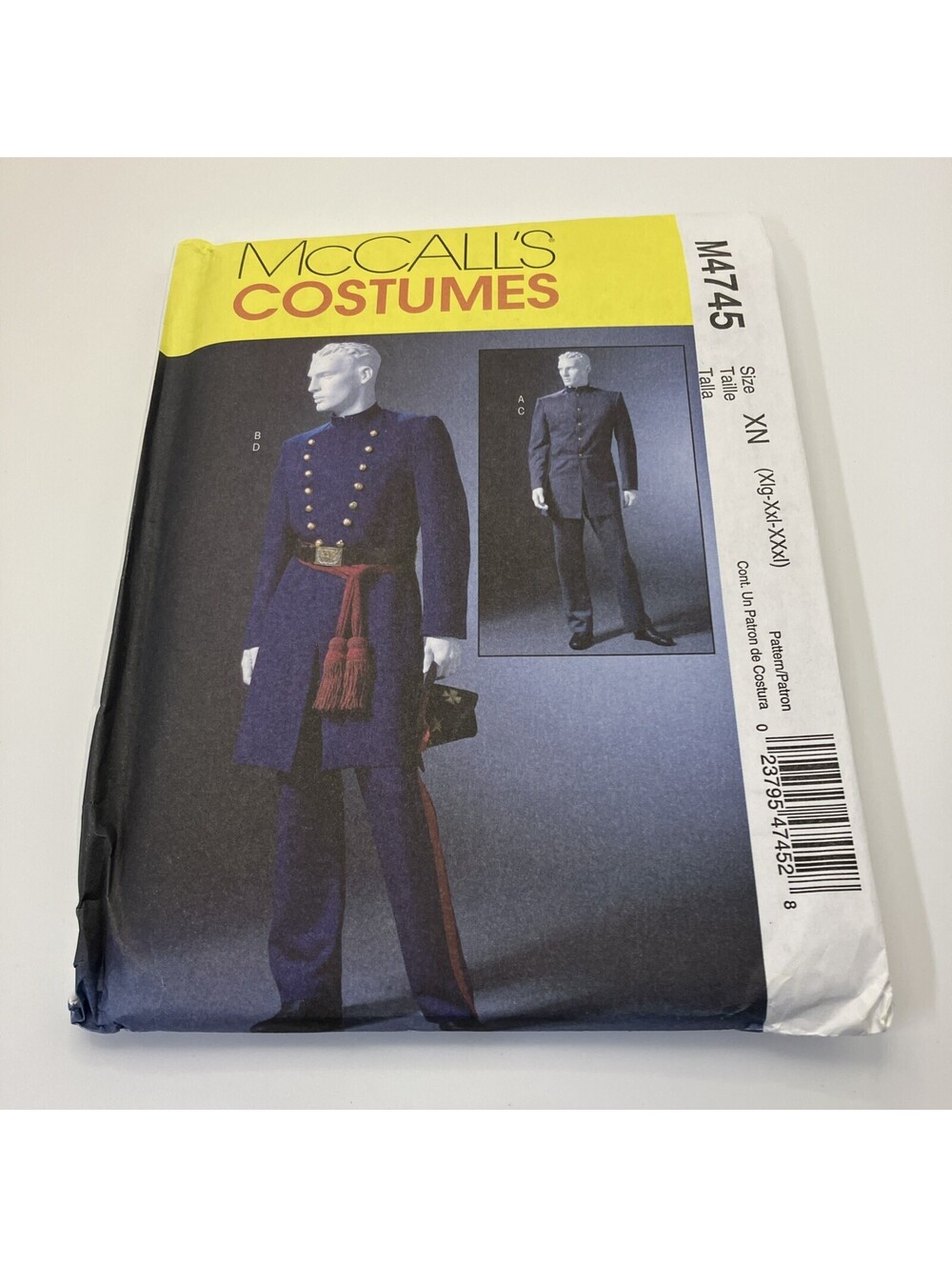 McCalls 4745 - Men's Civil War Soldier Costume.
